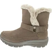 SKECHERS pour femme. 168051 Slip-ins en cuir Relaxed Fit Easy Going Dreamers Luxe Vibes bottines en cuir marron (39), Plat, Aucun, Casuel