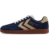 Hummel Baskets basses beige / bleu foncé