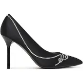 Karl Lagerfeld Escarpins ' SARABANDE SIGNIA ' noir / blanc perle