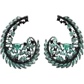 Avant Garde Boucles d'oreilles 'Jelenama' vert