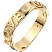 Elli Bague 'LOVE' or / transparent