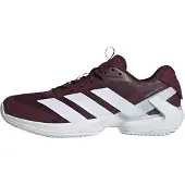 Adidas Chaussure de sport 'Adizero Ubersonic 5 Clay' lie de vin / argent / blanc