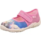 Superfit Ballerines 'BONNY' saphir / gris / rose clair / blanc cassé
