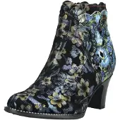 LAURA VITA Bottines bleu clair / vert / kaki / noir