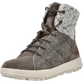 Think! Bottines à lacets beige foncé / blanc