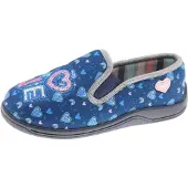 Beppi Pantoufle 'Indoor Shoe' bleu