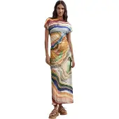 Desigual Robe 'VEST_ZAGREB 26WWVK36' mélange de couleurs