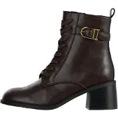 Anna field Bottines à lacets brun foncé