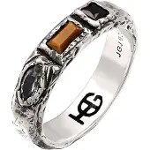 Haze&Glory Bague 'Trio Jewels' argent