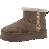 Tom Tailor Boots marron / gris clair / blanc