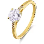 Lucardi Bague or / transparent