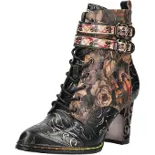 LAURA VITA Bottines mélange de couleurs / noir