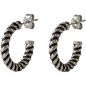 Purelei Boucles d'oreilles 'Twirl' noir / argent