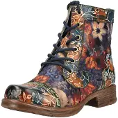 LAURA VITA Bottines à lacets mélange de couleurs