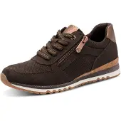 Marco Tozzi Baskets basses 'Sneakers Laag' brun foncé