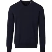 Casamoda Pull Col V Bleu Marine
