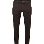 Pierre Cardin Pantalon chino 'Colmar' chocolat