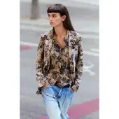 Desigual Blazer 'AME_CHERRIE 26WWEW45' beige foncé / noir