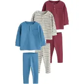 Next Pyjama bleu roi / gris chiné / olive / bordeaux