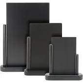 Securit Ardoise de table elegant A4 noir