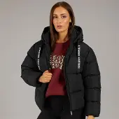L'amore Couture Femme Rhode Island Doudoune Courte Noir