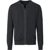 Casamoda Regular Fit Cardigan anthracite, Unicolore