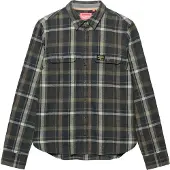 Superdry Chemisier marine / moka / gris clair / olive