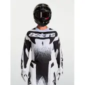 Alpinestars Maillot Techstar Swan 2027 White Black, Taille: XL