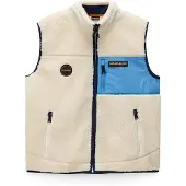 Napapijri Gilet 'Yupik V 2' beige clair / bleu roi