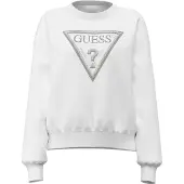 GUESS Sweat-shirt argent / blanc