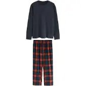 Next Pyjama long bleu marine / rouge