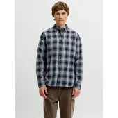 Jack & jones Chemise 'JPRBluharvey' bleu foncé / gris clair