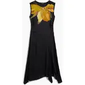 Desigual Robe jaune / jaune chiné / noir