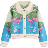 Next Cardigan écru / bleu / jade / rose
