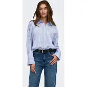 ONLY Chemisier 'ONLOregon Alva' bleu clair / baie / blanc