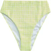 Next Bas de bikini citron vert / blanc