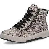 Rieker Baskets hautes ' W0164 ' marron / gris