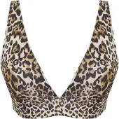 Trendyol Hauts de bikini écru / marron / noir