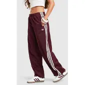 Adidas Originals Pantalon 'Firebird' rouge foncé / blanc