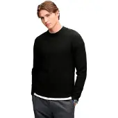 Superdry Homme Pull Texture Knit Coupe Décontractée Black Taille: L