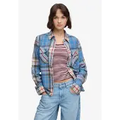 Superdry Chemisier beige / bleu marine / opal / rouge