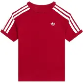 Adidas T-Shirt '3-Stripes' bordeaux / blanc