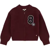 We fashion Cardigan lie de vin / noir / blanc