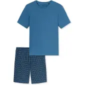 Schiesser Pyjama court ' Casual Essentials ' aqua