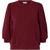 Selected Sweat-shirt 'SLFTENNY' bordeaux
