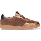 Wonders pour femme. AP-2010 Baskets en cuir Lai marron (41), Plat, Lacets, Casuel