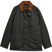 Barbour pour homme. MWX2588 Veste Icons Ashby Wax verte (M), Casuel, Coton
