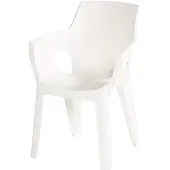 Hartman chaise de jardin empilable Ivy blanc 85 cm