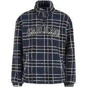 Karl kani Pull-over 'Victorian' bleu foncé / noir / blanc