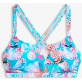 Bonprix Haut de maillot bandeau à bretelles croisées